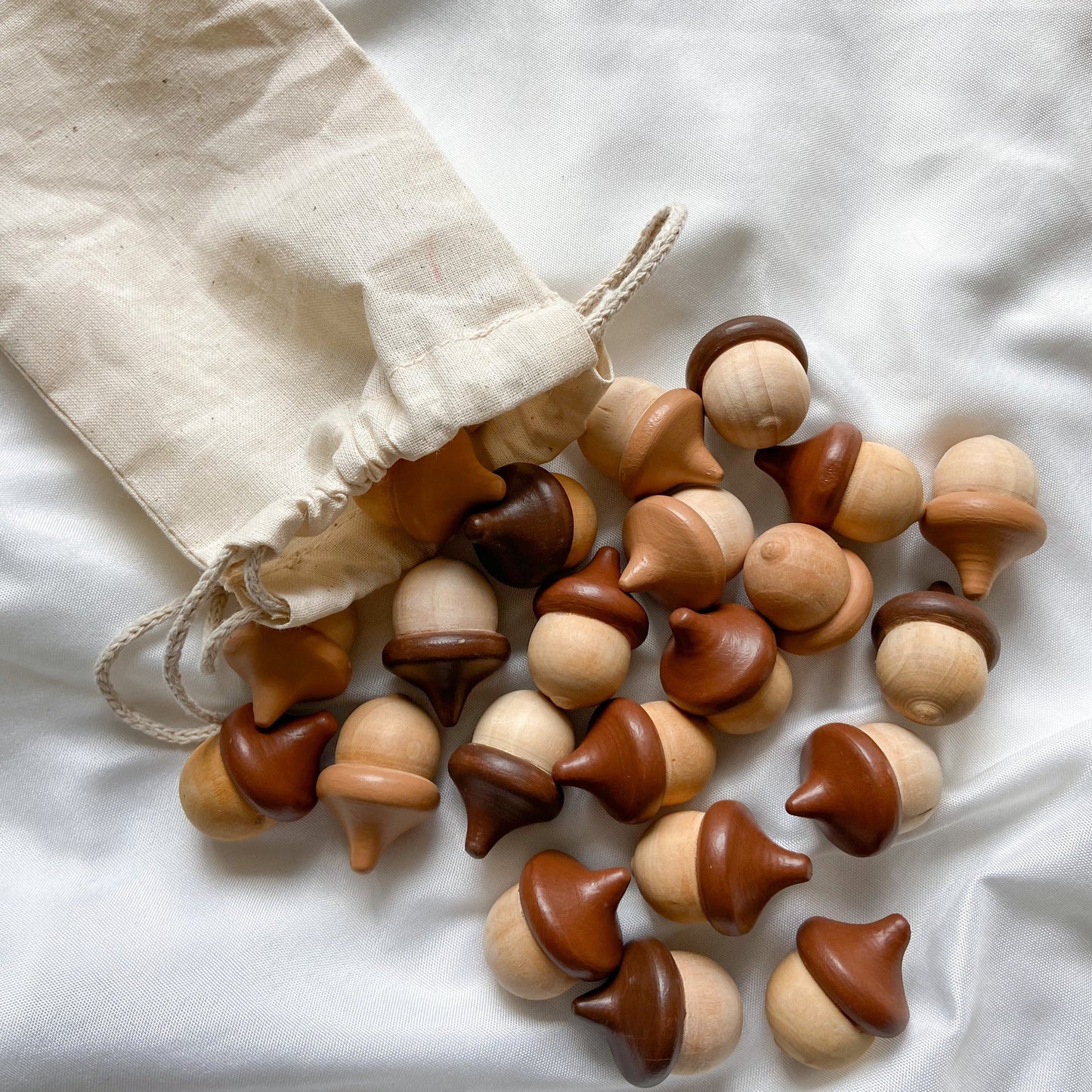 brown tone acorns