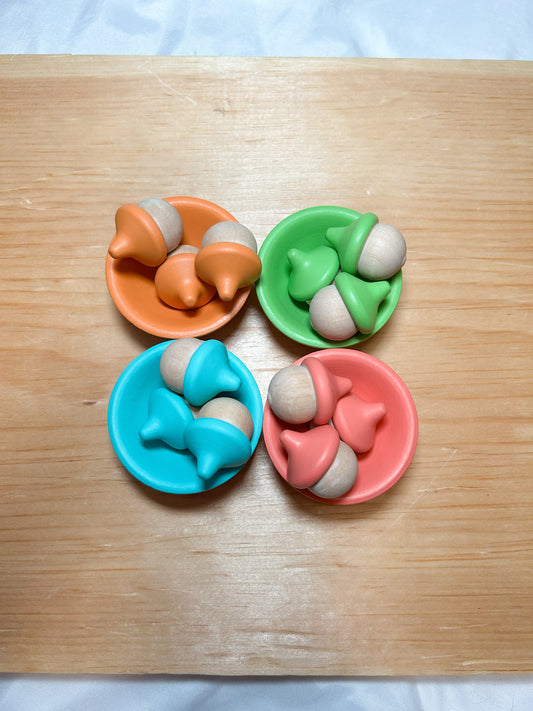 Colour Sorting Acorn Bowls