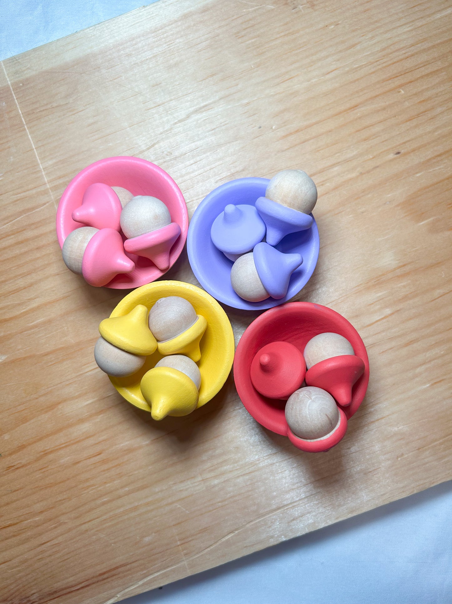 Colour Sorting Acorn Bowls