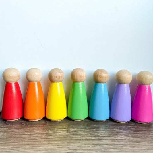 Rainbow Peg Dolls