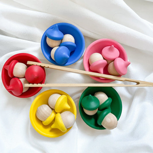 Colour Sorting Acorn Bowls