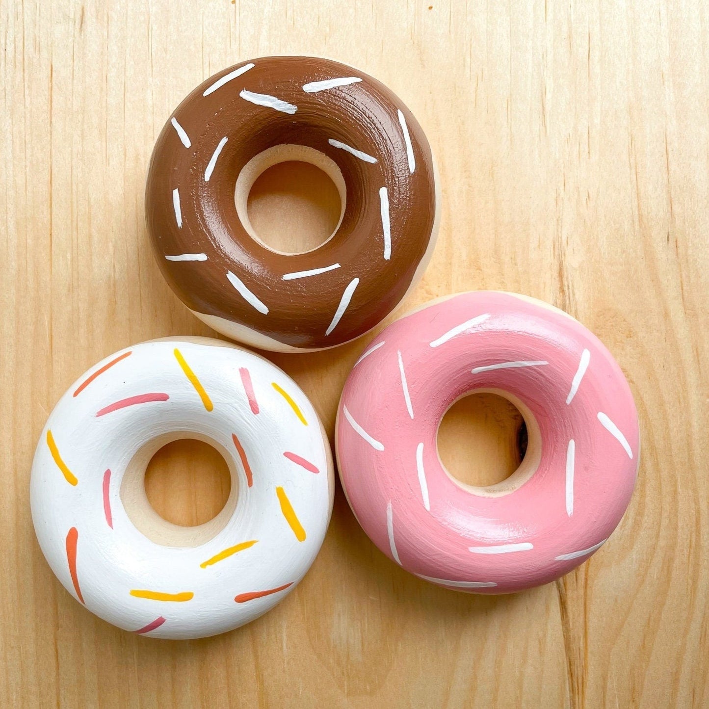 wooden donut toys